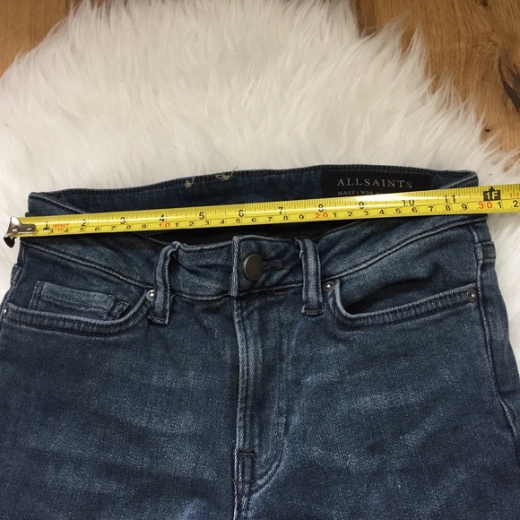 All saints skinny jeans W24 X 28 - Picture 6 of 8